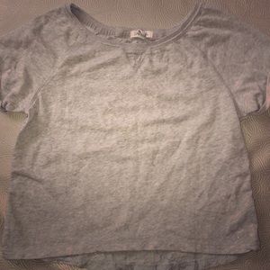 Grey/floral back shirt